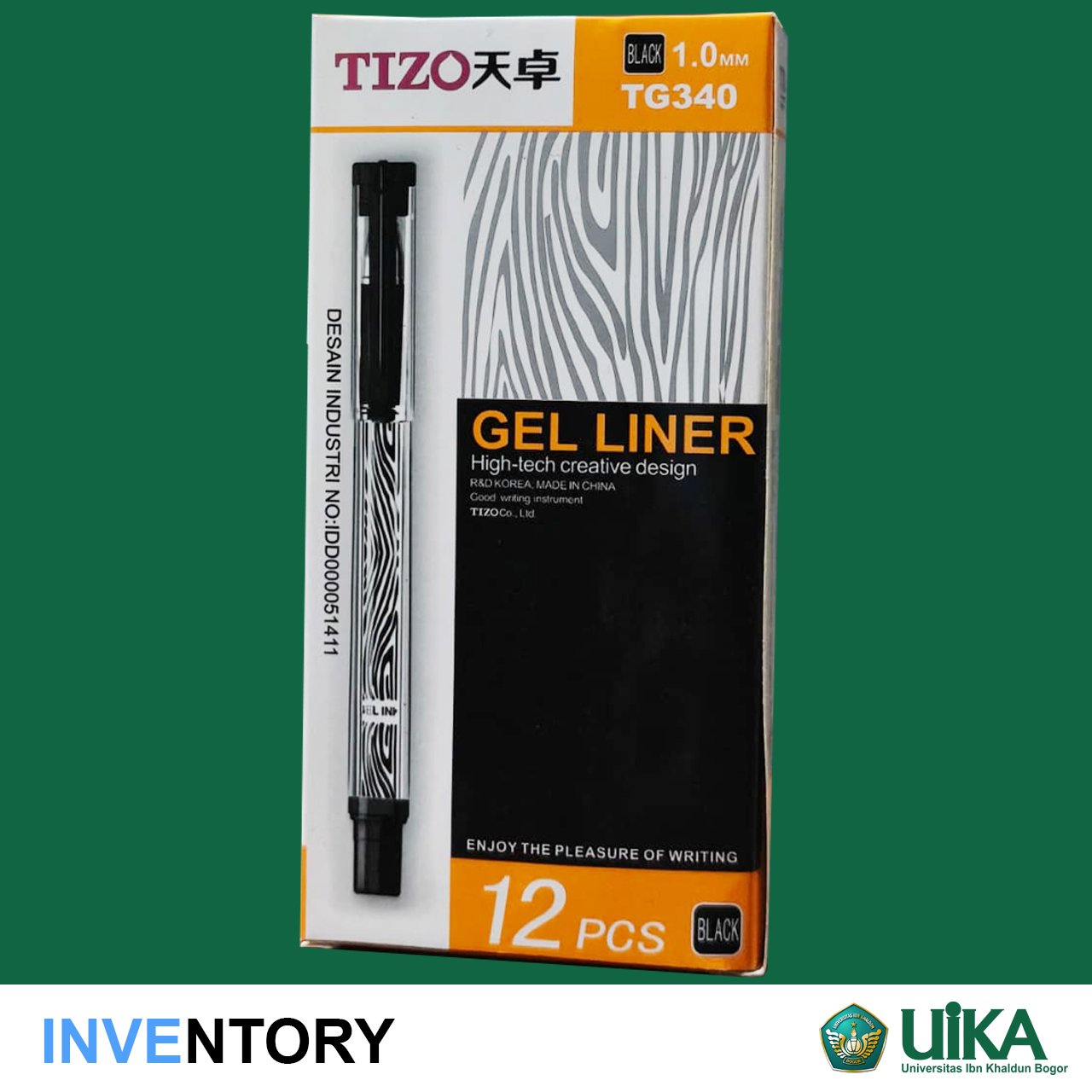 Pulpen TIZO Gel Liner Hitam