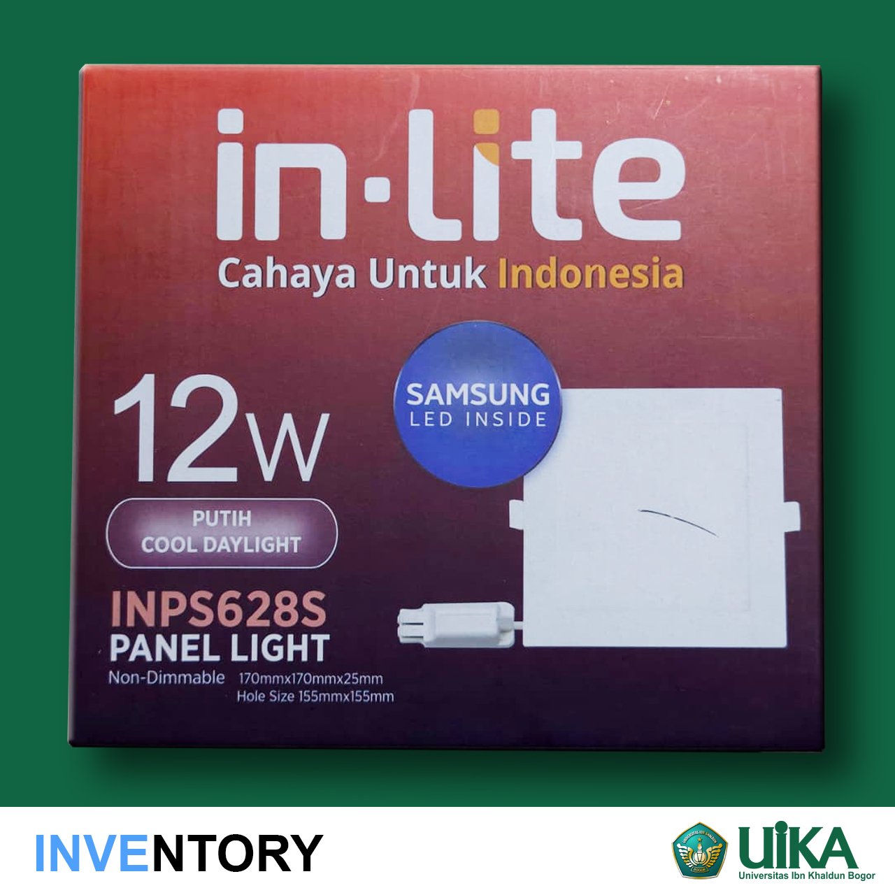 Lampu In-Lite 12W Panel Light (Lampu Kotak)