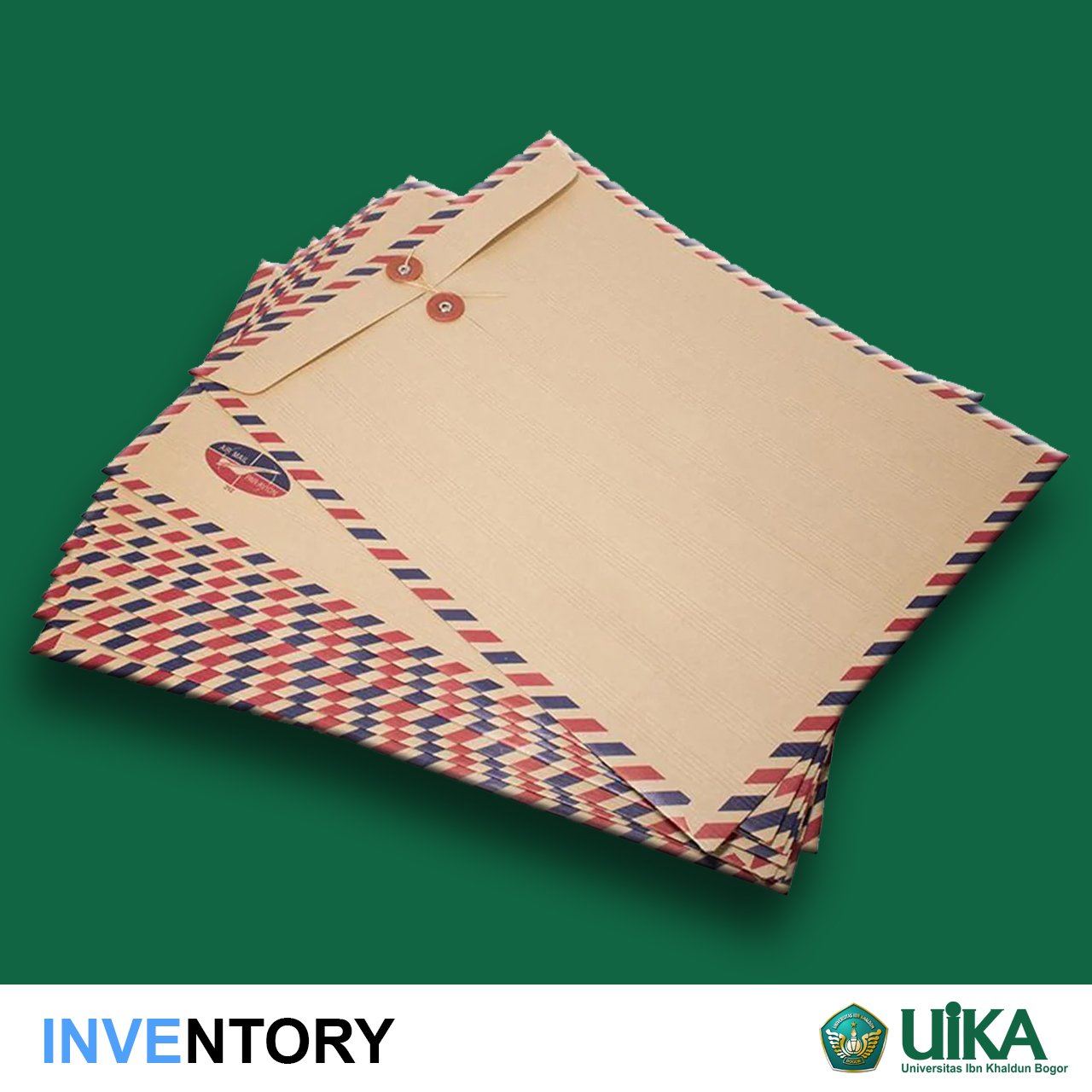 Map Coklat Tali AIR MAIL